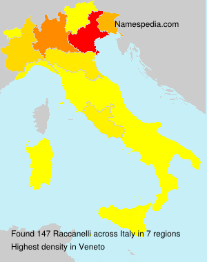 Surname Raccanelli in Italy Surname Raccanelli in Italy