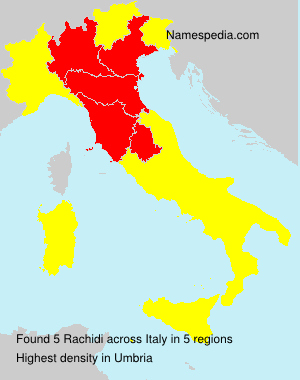 Surname Rachidi in Italy Surname Rachidi in Italy