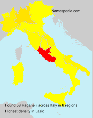 Surname Raganelli in Italy Surname Raganelli in Italy