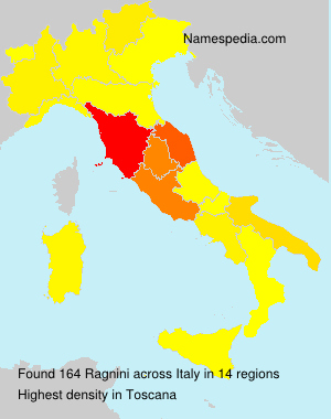 Surname Ragnini in Italy Surname Ragnini in Italy