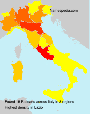 Surname Raileanu in Italy Surname Raileanu in Italy