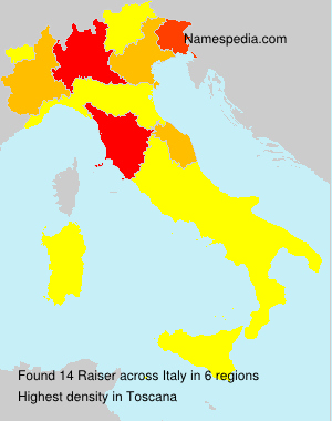 Surname Raiser in Italy Surname Raiser in Italy