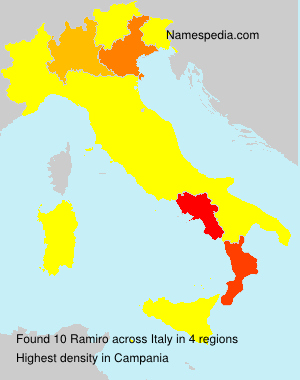 Surname Ramiro in Italy Surname Ramiro in Italy