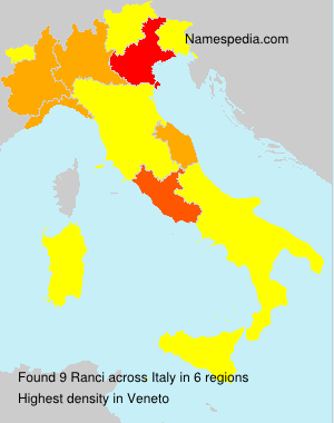 Surname Ranci in Italy Surname Ranci in Italy