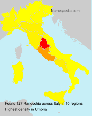 Surname Ranocchia in Italy Surname Ranocchia in Italy