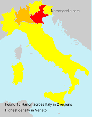 Surname Ranon in Italy Surname Ranon in Italy