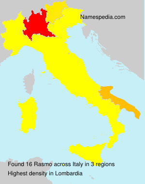 Surname Rasmo in Italy Surname Rasmo in Italy