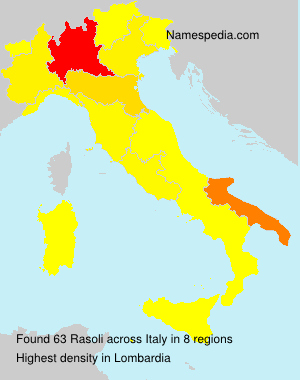 Surname Rasoli in Italy Surname Rasoli in Italy