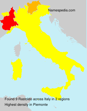 Surname Rastoldo in Italy Surname Rastoldo in Italy