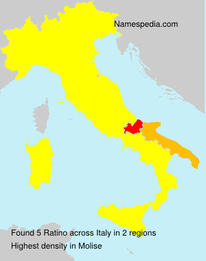 Surname Ratino in Italy Surname Ratino in Italy