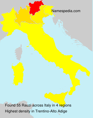 Surname Rauzi in Italy Surname Rauzi in Italy
