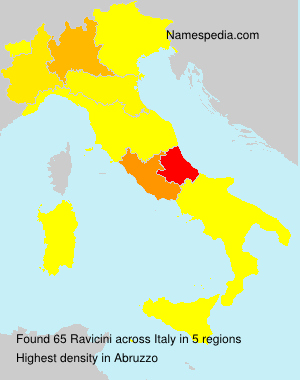 Surname Ravicini in Italy