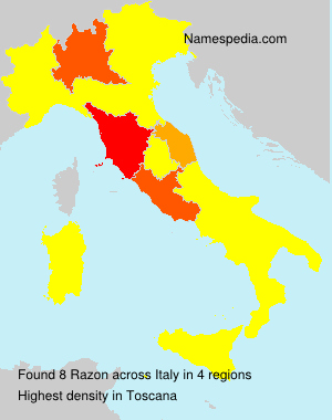 Surname Razon in Italy Surname Razon in Italy