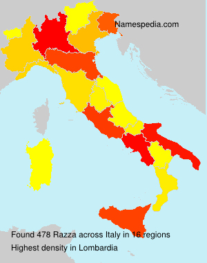 Surname Razza in Italy Surname Razza in Italy