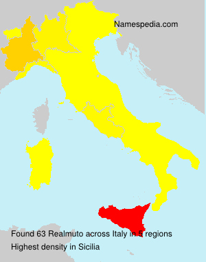 Surname Realmuto in Italy Surname Realmuto in Italy