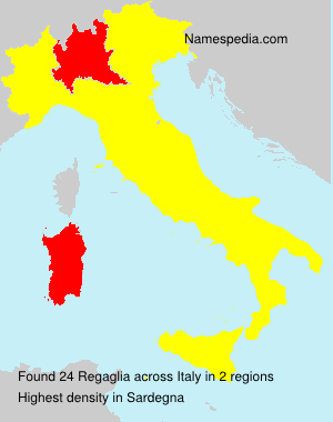 Surname Regaglia in Italy Surname Regaglia in Italy