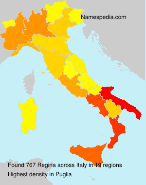 Surname Regina in Italy Surname Regina in Italy