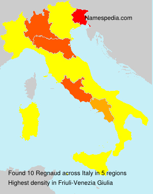 Surname Regnaud in Italy Surname Regnaud in Italy