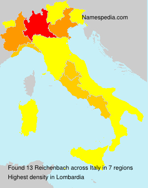 Surname Reichenbach in Italy Surname Reichenbach in Italy