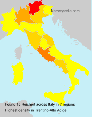 Surname Reichert in Italy Surname Reichert in Italy