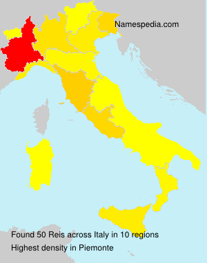 Surname Reis in Italy Surname Reis in Italy