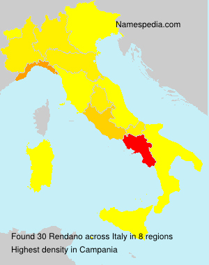 Surname Rendano in Italy Surname Rendano in Italy