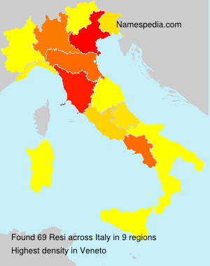 Surname Resi in Italy Surname Resi in Italy