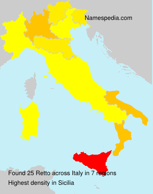Surname Retto in Italy Surname Retto in Italy