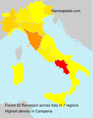 Surname Reveruzzi in Italy Surname Reveruzzi in Italy