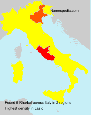 Surname Rharbal in Italy Surname Rharbal in Italy
