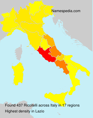 Surname Riccitelli in Italy Surname Riccitelli in Italy