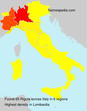 Surname Rigola in Italy Surname Rigola in Italy