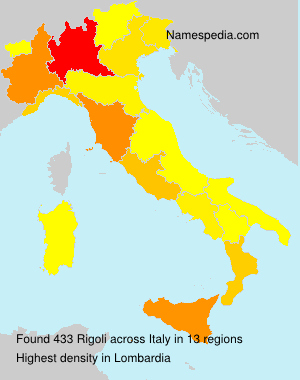 Surname Rigoli in Italy Surname Rigoli in Italy