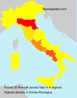 Surname Rimonti in Italy Surname Rimonti in Italy