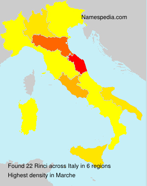 Surname Rinci in Italy Surname Rinci in Italy