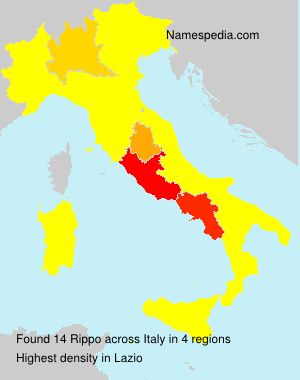Surname Rippo in Italy Surname Rippo in Italy