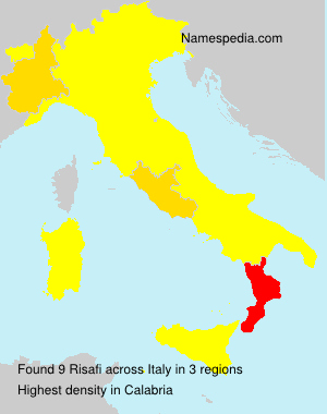 Surname Risafi in Italy Surname Risafi in Italy