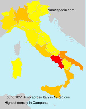 Surname Riso in Italy Surname Riso in Italy