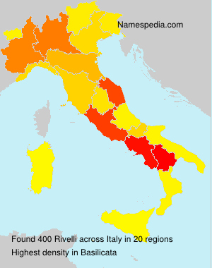 Surname Rivelli in Italy Surname Rivelli in Italy