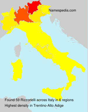 Surname Rizzonelli in Italy Surname Rizzonelli in Italy