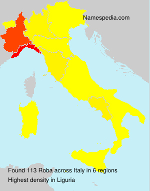 Surname Roba in Italy Surname Roba in Italy