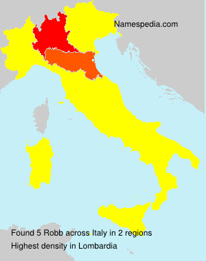Surname Robb in Italy Surname Robb in Italy