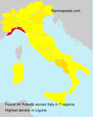 Surname Robello in Italy Surname Robello in Italy