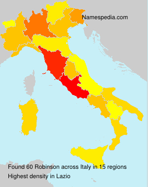 Surname Robinson in Italy Surname Robinson in Italy