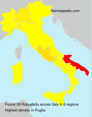 Surname Robustella in Italy