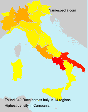 Surname Roca in Italy Surname Roca in Italy