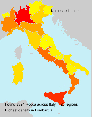 Surname Rocca in Italy Surname Rocca in Italy