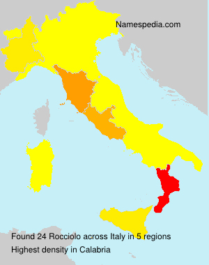 Surname Rocciolo in Italy Surname Rocciolo in Italy