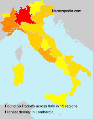 Surname Rodolfo in Italy Surname Rodolfo in Italy