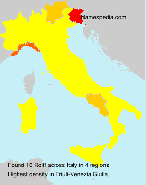 Surname Rolff in Italy Surname Rolff in Italy